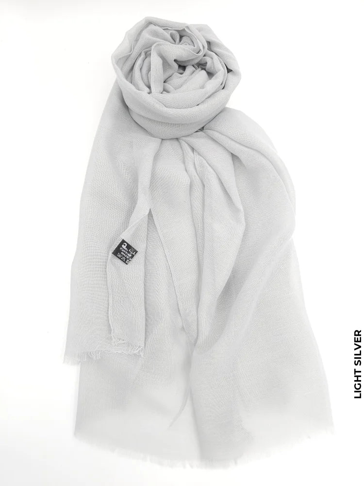 Taiyyab Light Weight Scarf Silver Linen