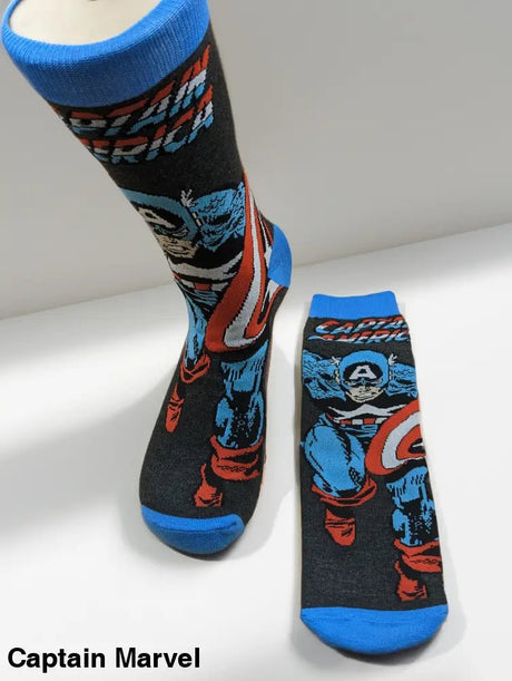 Cartoon Graphic Socks | Long Socks | Marvel Addition