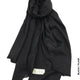 Cashmere Linen Hijab For Winter Black / Plain Scarf (Hijab)