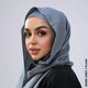 Cashmere Viscose Hijab Dark Grey / Plain Scarf (Hijab)