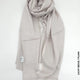 Cashmere Linen Hijab For Winter Light Beige / Plain Scarf (Hijab)