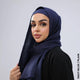 Cashmere Viscose Hijab Navy Blue / Plain Scarf (Hijab)