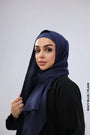 Cashmere Viscose Hijab Navy Blue / Plain Scarf (Hijab)