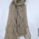 Comfort Linen Scarf for Summer Beige Darker Linen Scarf