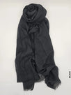 Comfort Linen Scarf for Summer Black Linen Scarf