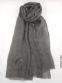 Comfort Linen Scarf for Summer Gloomy Grey Linen Scarf