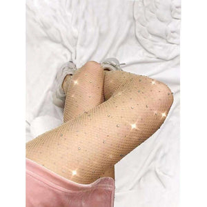 Crystal Stockings Rhinestone Decor