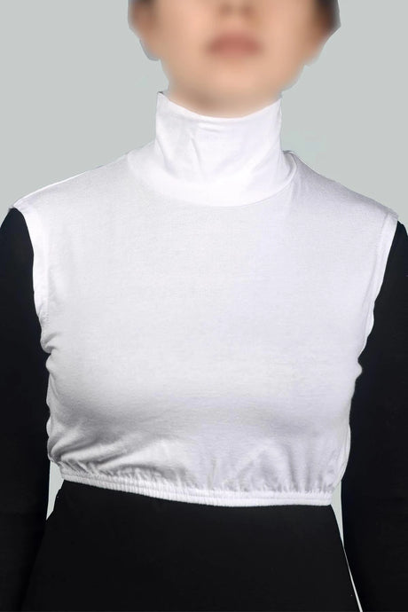 No sleeve turtle neck full neck half body