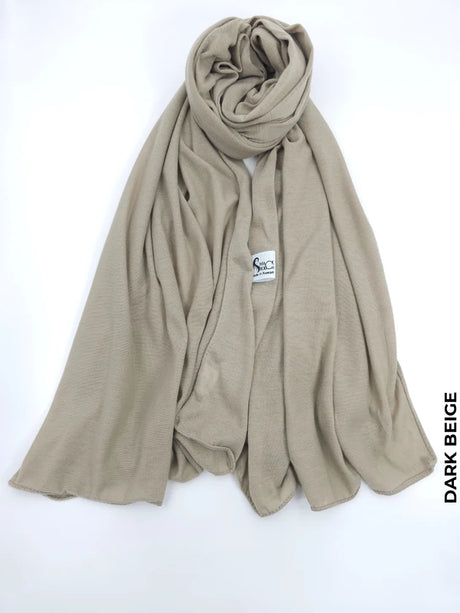 Japani Hijab | حجاب ياباني Dark Beige Scarf (Hijab)