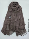 Kresha Thailendi Hijab Brown / Normal (175 x 75 cm) Linen Scarf