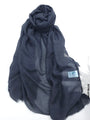 Lightweight Crystal Shawl Hijab Navy Blue Scarf (Hijab)