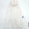 Lightweight Crystal Shawl Hijab Off White Scarf (Hijab)