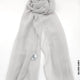 Lightweight Small Size Shawl Hijab Silver Grey Scarf (Hijab)