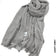 Linen Kresha Thailendi Shawl | خام تهايلندي او كريشا شال Light Grey Scarf