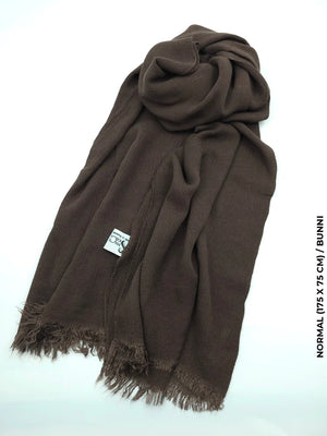 Linen Kresha Thailendi Shawl | خام تهايلندي او كريشا شال Brown Scarf