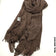 Linen Kresha Thailendi Shawl | خام تهايلندي او كريشا شال Real Brown Scarf