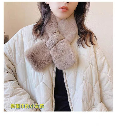 Fur Scarf for Women | Warm Winter Neck Scarf