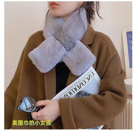 Fur Scarf for Women | Warm Winter Neck Scarf