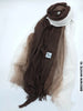 Ombre Kresha Thailendi Brown White 10 Scarf (Hijab)