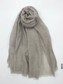 PM Scarf Linen for Summer Beige Linen Scarf