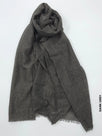PM Scarf Linen for Summer Dark Grey Linen Scarf