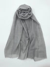 PM Scarf Linen for Summer Grey Linen Scarf