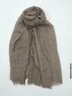 PM Scarf Linen for Summer Medium Beige Linen Scarf