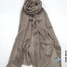 Premium Viscose Shawl Hijab Dark Beige Scarf (Hijab)