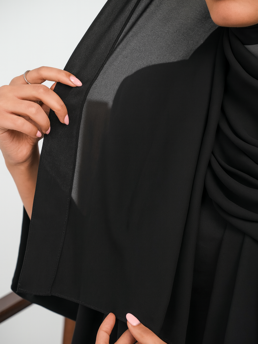 حجاب شيفون مع قماش