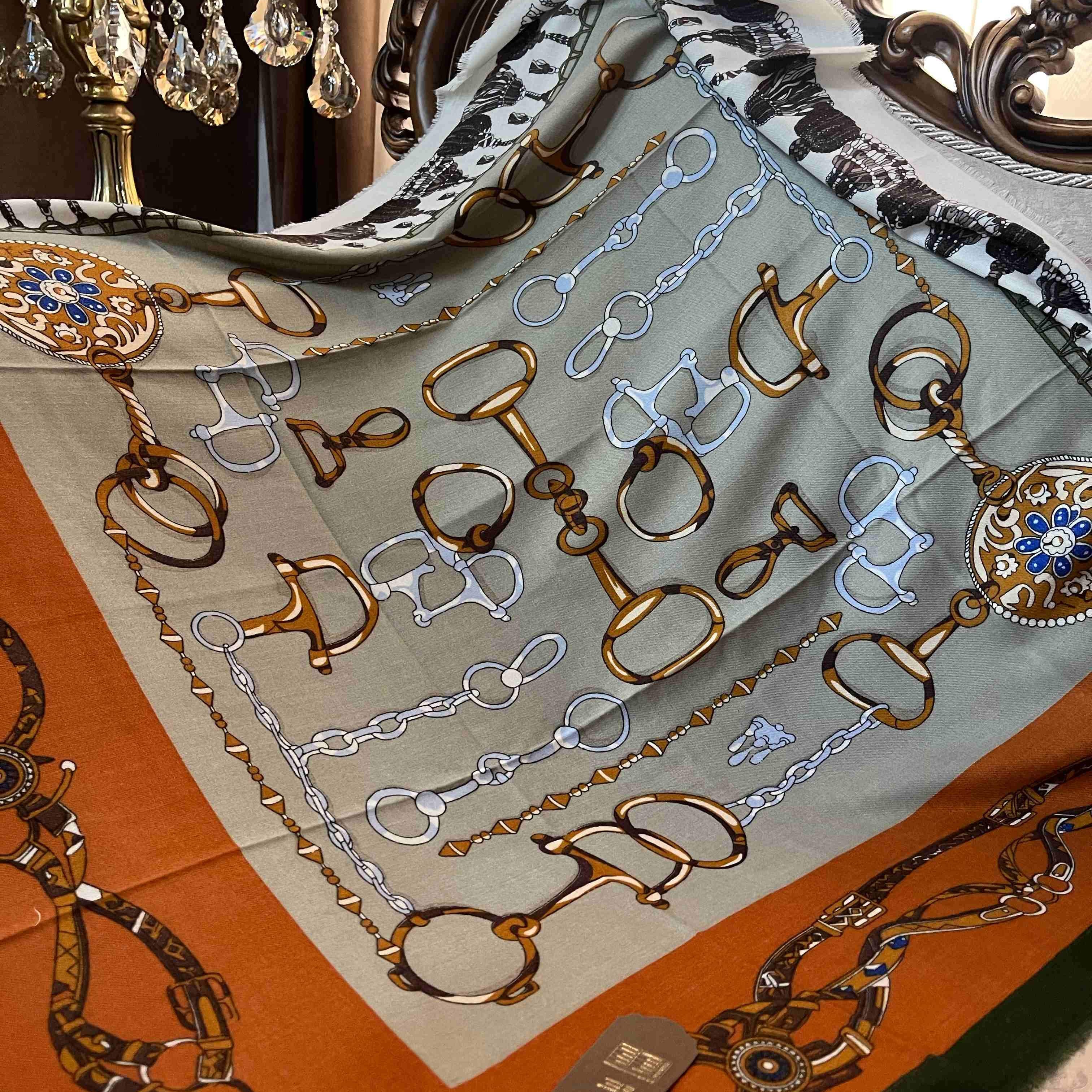 Viscose wool scarf Hijab Murabba 90*90 Smack Touch (Collars)