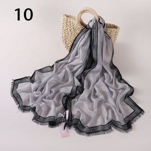 حجاب شيفون مع قبعة بيسبول