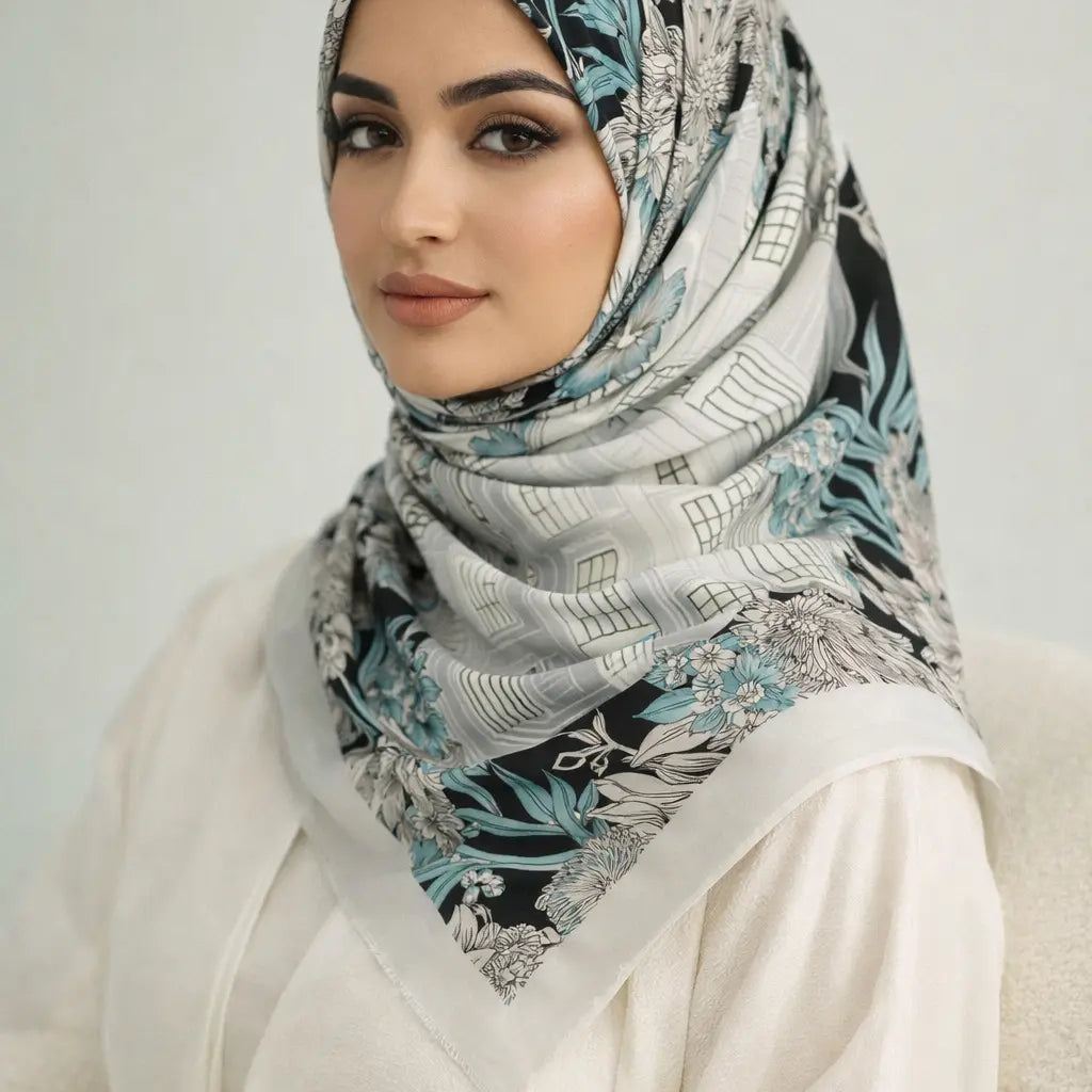 Viscose wool scarf Hijab Murabba 90*90 Smack Touch (Collars)