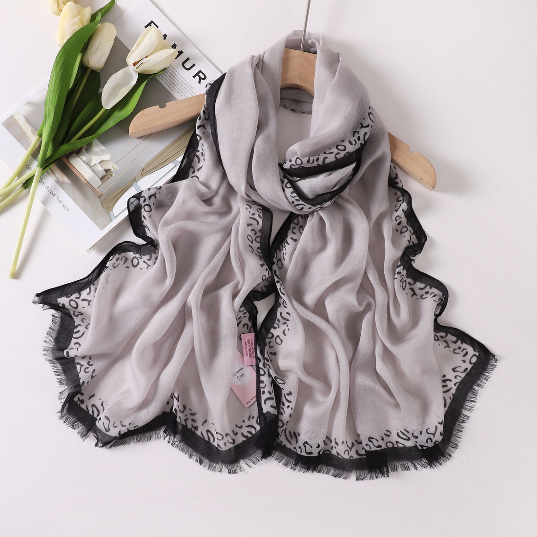 حجاب شيفون مع قبعة بيسبول