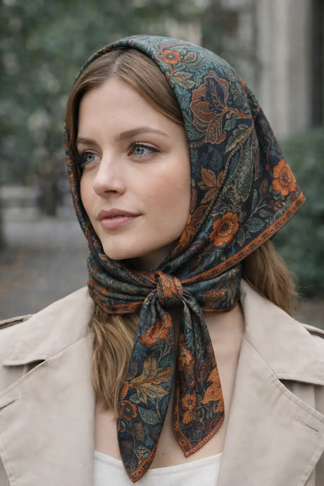 Double Sided Murabba Silk Scarf Smack Touch (Hijab)