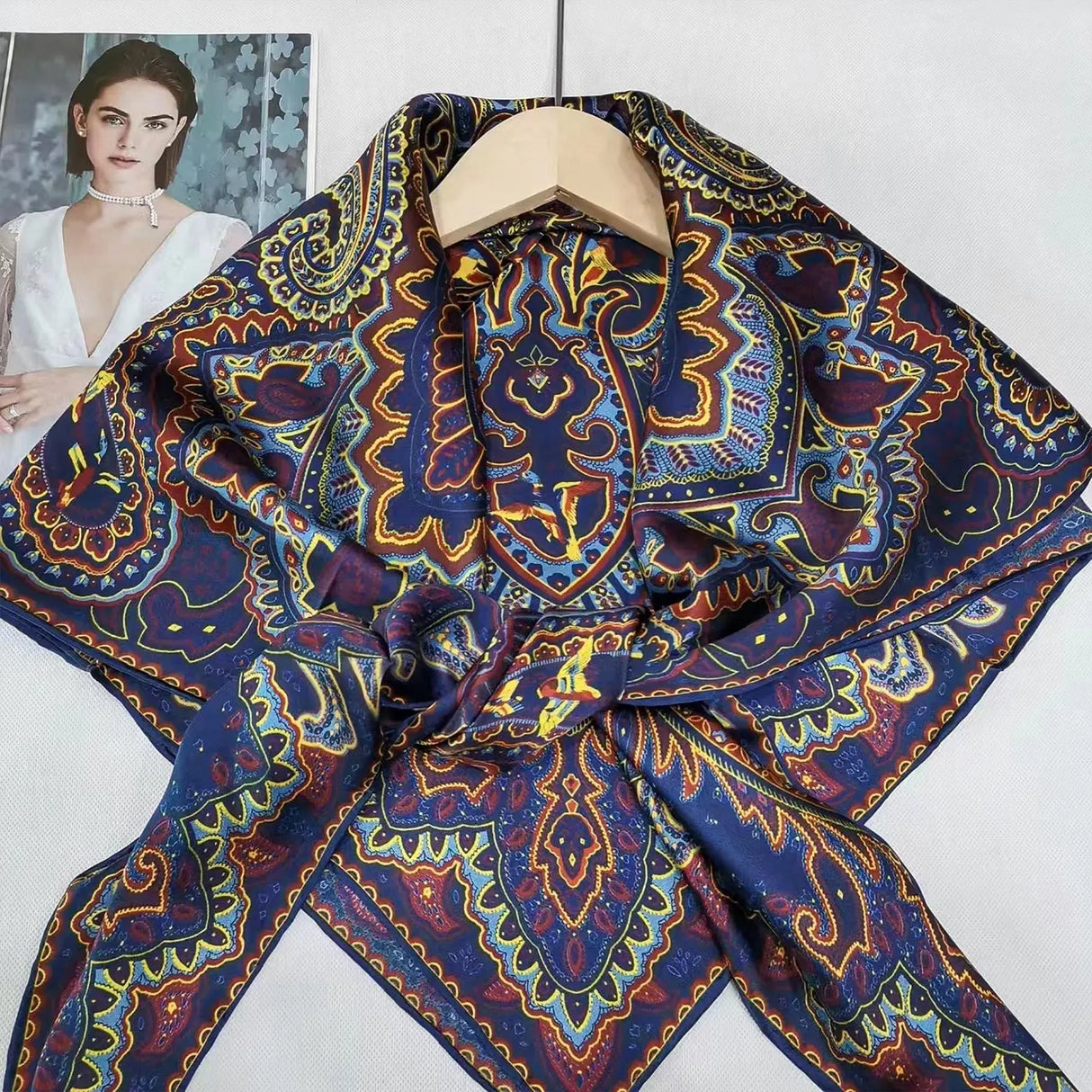 Double Sided Murabba Silk Scarf Smack Touch (Hijab)
