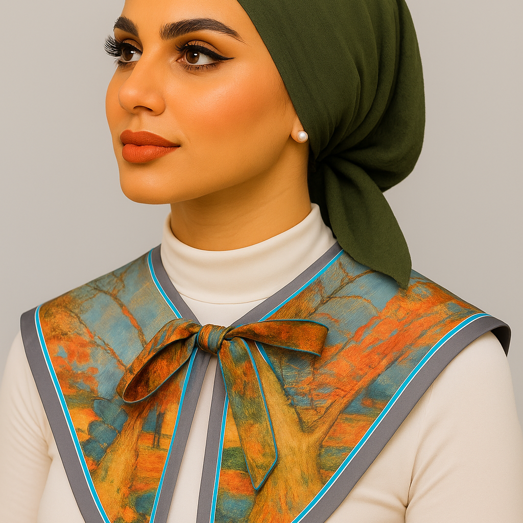 طوق ديكي مطبوع (تصميم ثلاثي الأبعاد) 4 ألوان