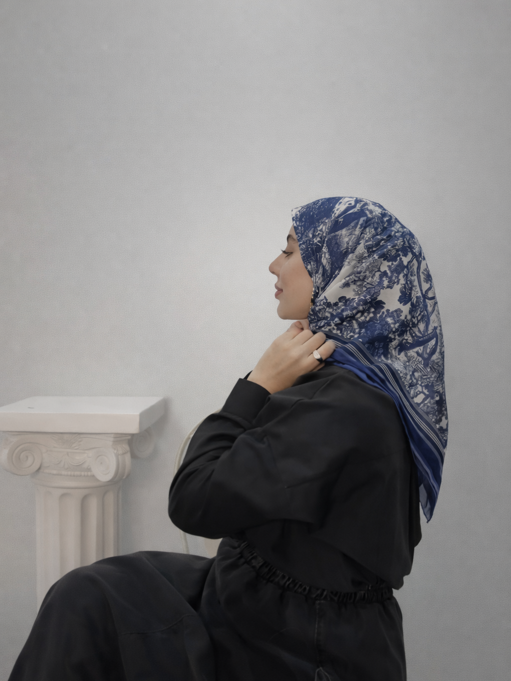 وشاح مربع بطبعة حيوانية متعدد الألوان