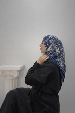 وشاح مربع بطبعة حيوانية متعدد الألوان