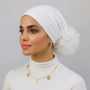 Puff Cap | Under Hijab | With Hijab Smack Touch (Hijab Accessories)