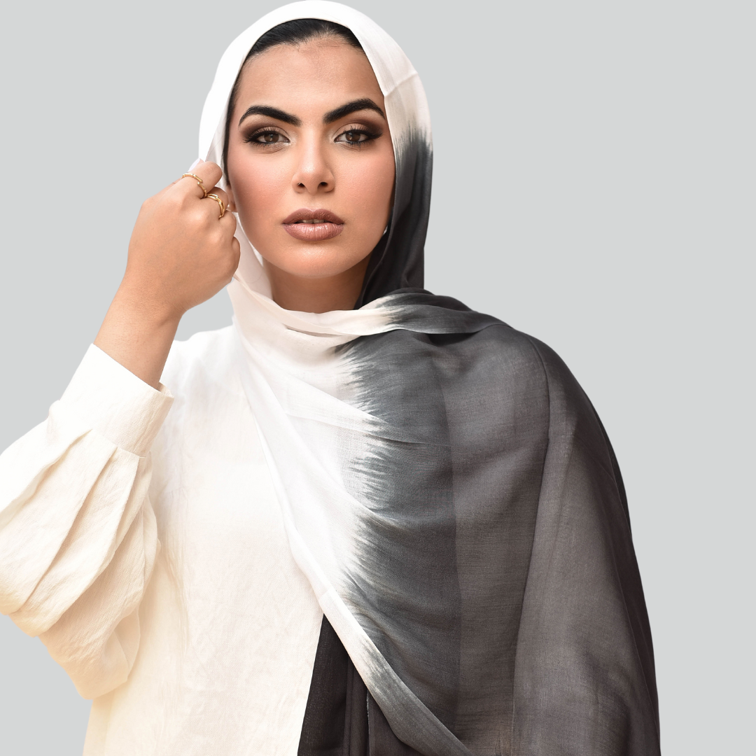 حجاب شيفون مع قبعة بيسبول