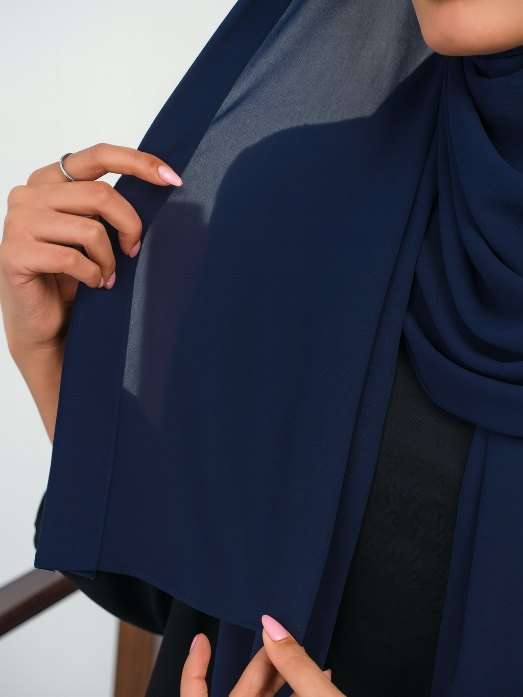 حجاب شيفون مع قماش