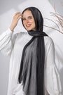 Everyday Linen scarf with Satin strip