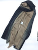 Shaded Ombre Premium Scarf Black Brown 11 Linen