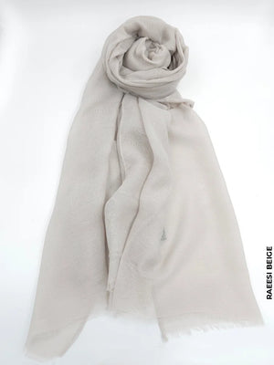 Taiyyab Light Weight Scarf Raeesi Beige Linen