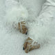 Fur feather band under abaya different colors اكمام ريش الوان متوفر