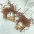 Fur feather band under abaya different colors اكمام ريش الوان متوفر