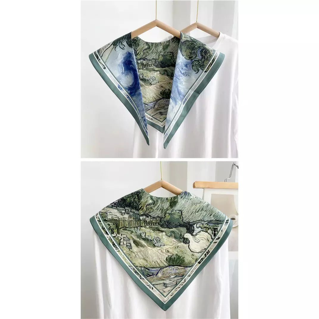 Triangle print sunscreen shawl scarf