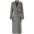 High-Quality Monogram Black and White coat