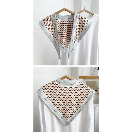 Triangle print sunscreen shawl scarf