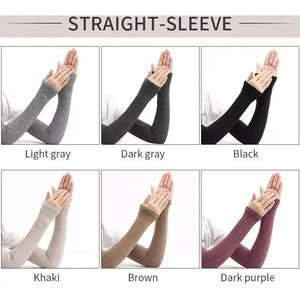 Cashmere sleeves for winter gloves